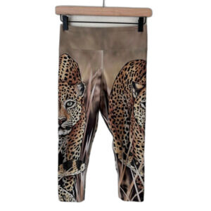 Eagle Rock Werkshop Athleisure Triathlon Leopard  Print Leggings